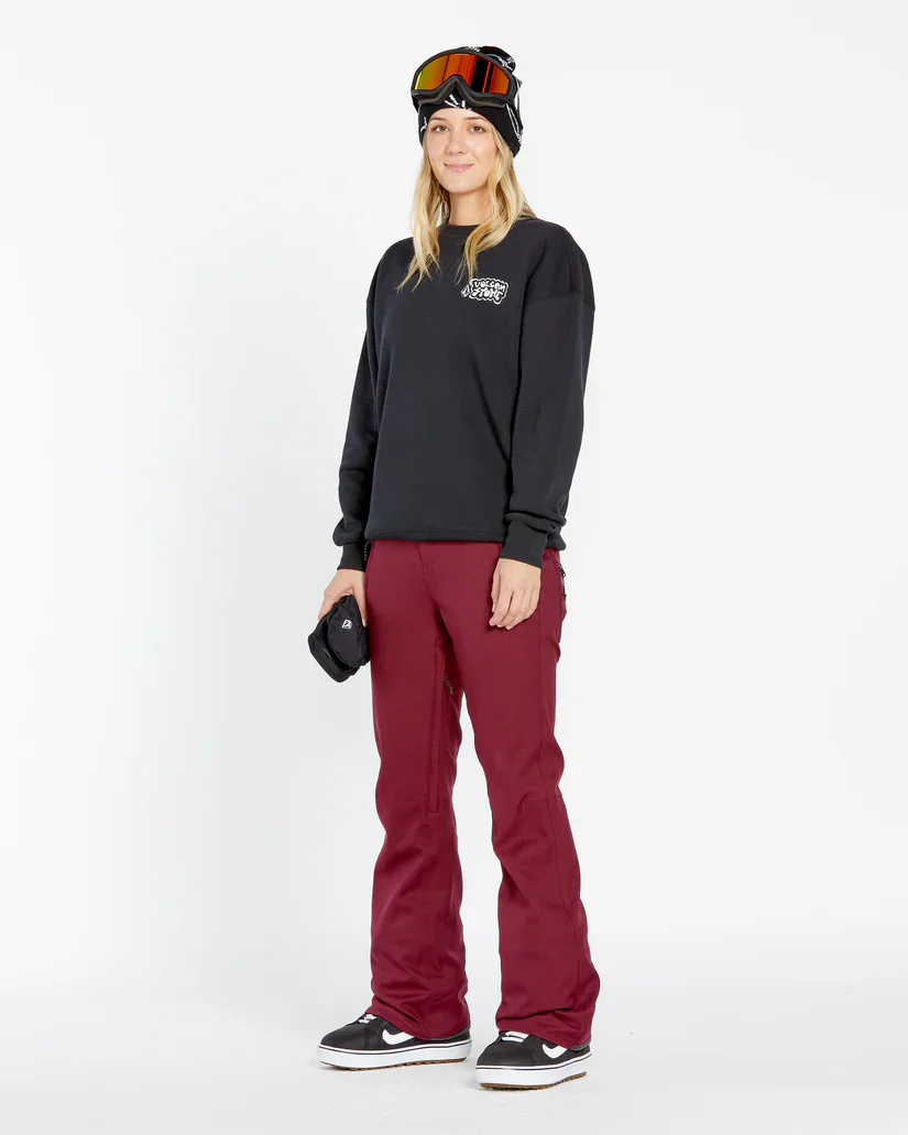 Volcom Women's Essential Crew Sweatshirt Black H4652501_BLK - Image 4