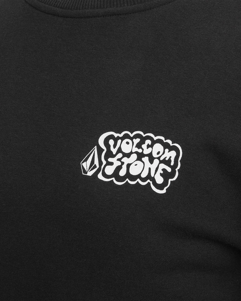 Volcom Women's Essential Crew Sweatshirt Black H4652501_BLK - Image 6