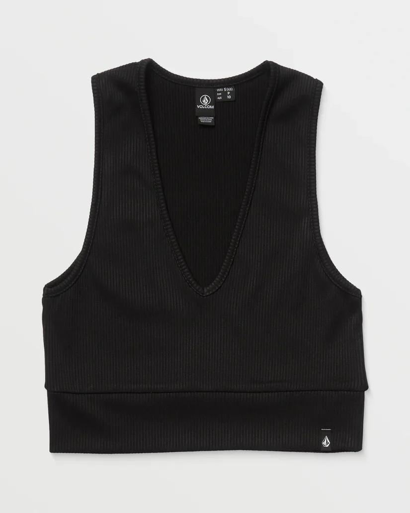Volcom Women's Gimmestank Rip Top Black B0112507_BLK - Image 6