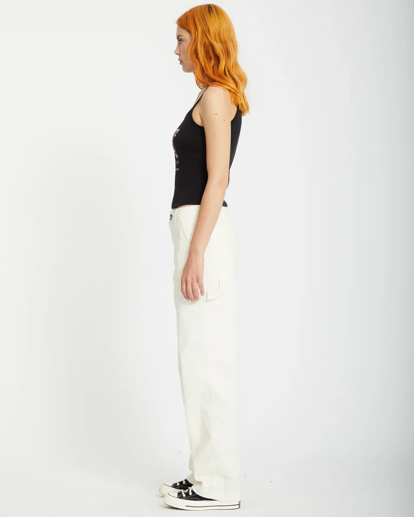 Volcom Women's Stone Kraft Pants Star White B1112401_SWH - Image 5