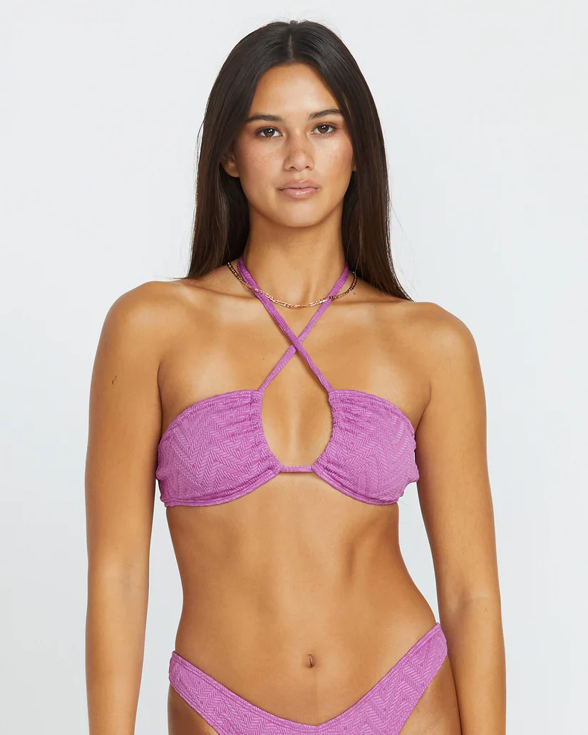 Volcom Women's V Baby Bikini Top Iris Purple O1212501_IRI