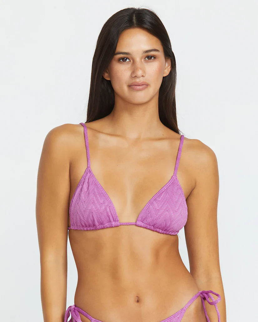 Volcom Women's V Baby Slide Triangle Bikini Top Iris Purple O1412505_IRI