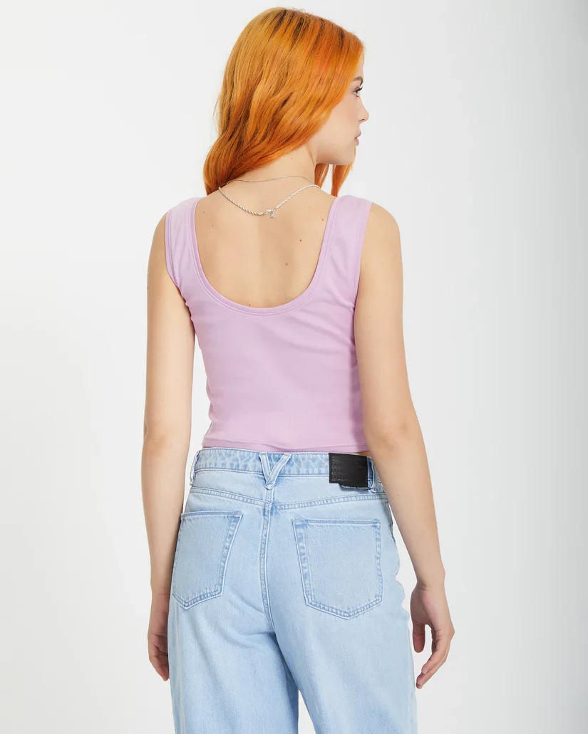 Volcom Women's Volcomstone Tight Tank Top Iris Purple B4512505_IRI - Image 2
