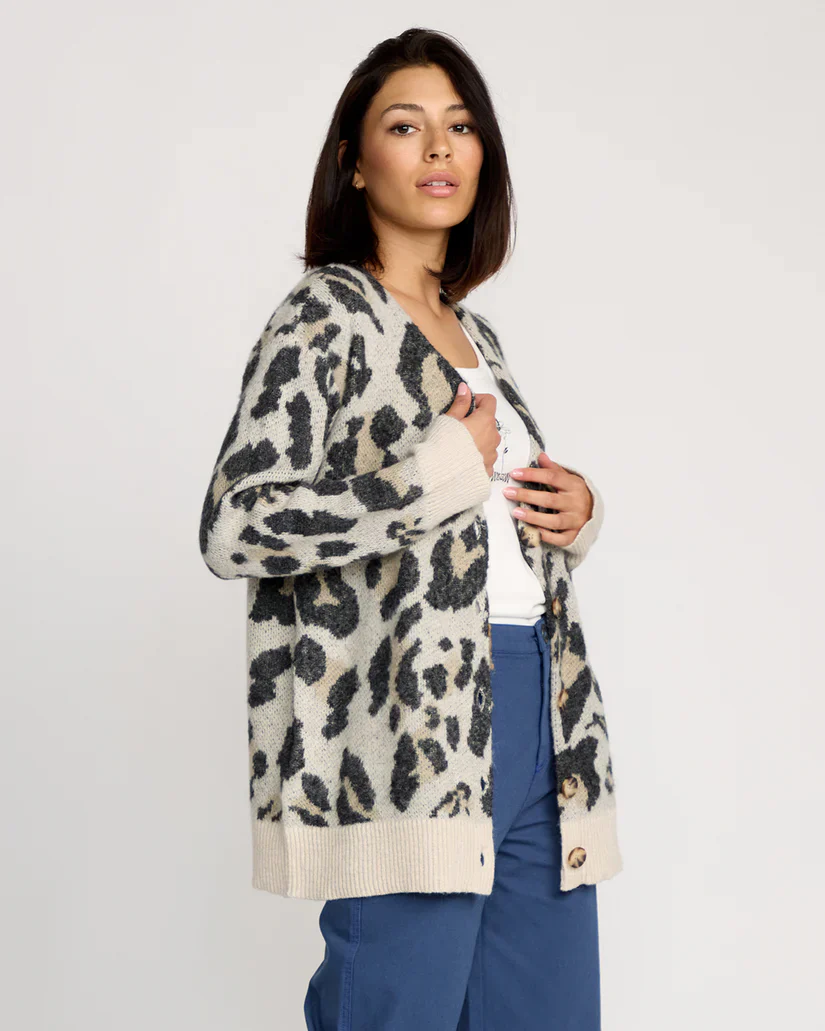 Volcom Womens' Wylding Out Cardigan Animal Print B0732508_ANM - Image 4