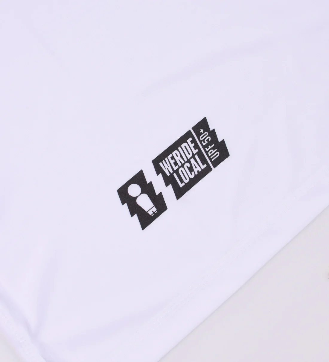 We Ride Local Men's Rider T-Shirt Rashquard White MRTRW_SS26 - Image 4
