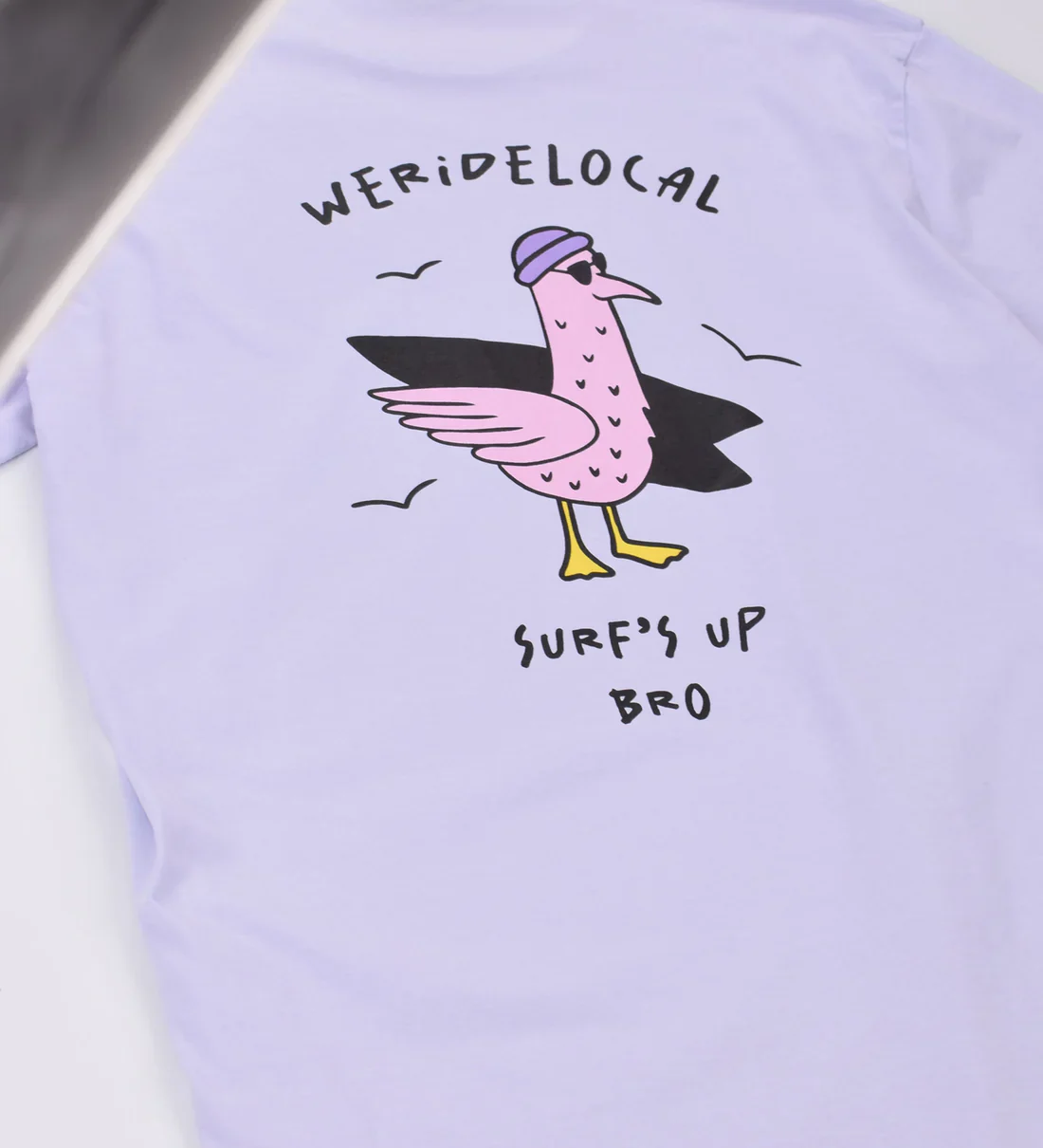 We Ride Local Men's Surf's Up T-Shirt Smooth Lilac MTSUL_SS26 - Image 4