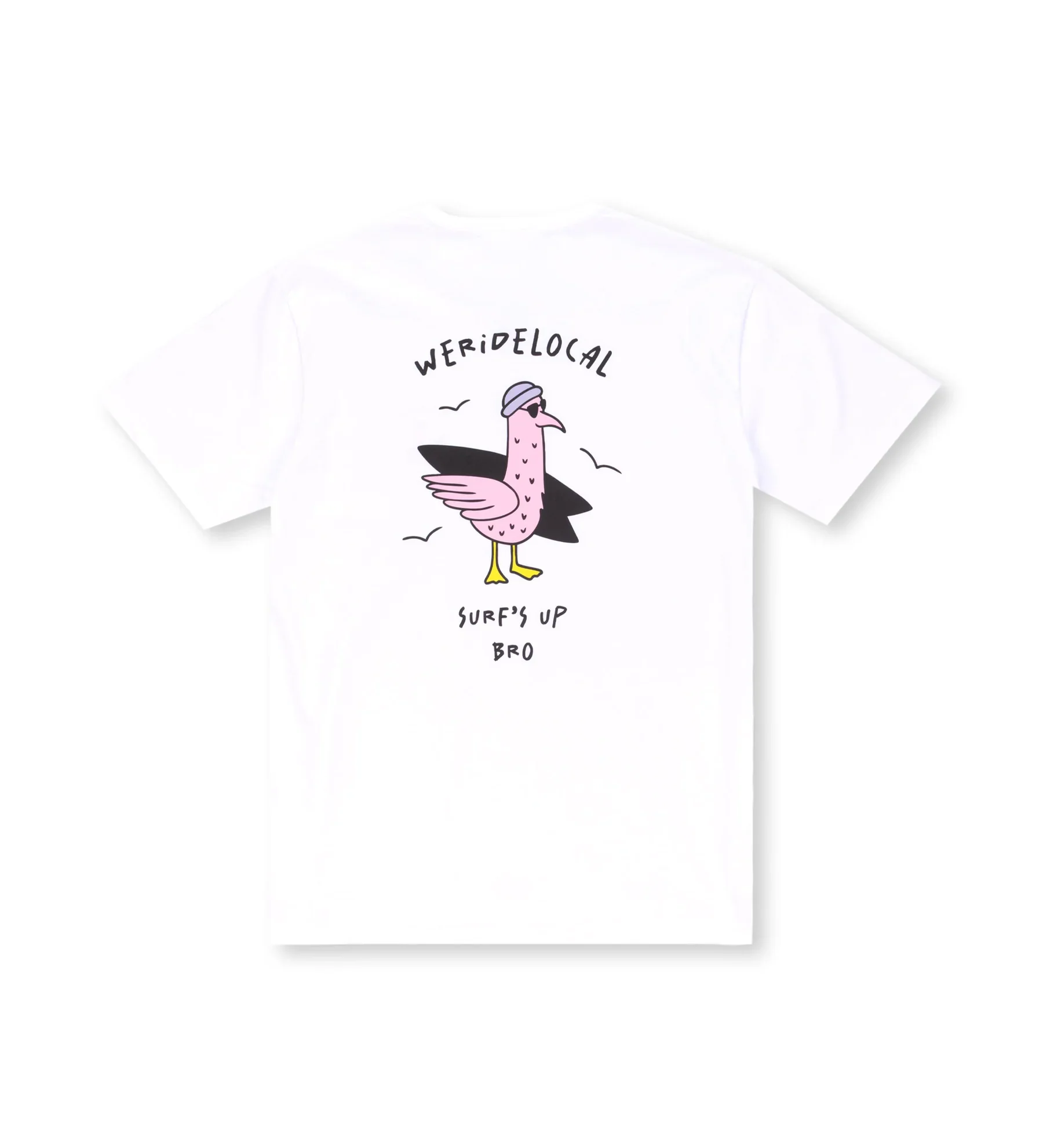 We Ride Local Men's Surf's Up T-Shirt White MTSUW_SS26