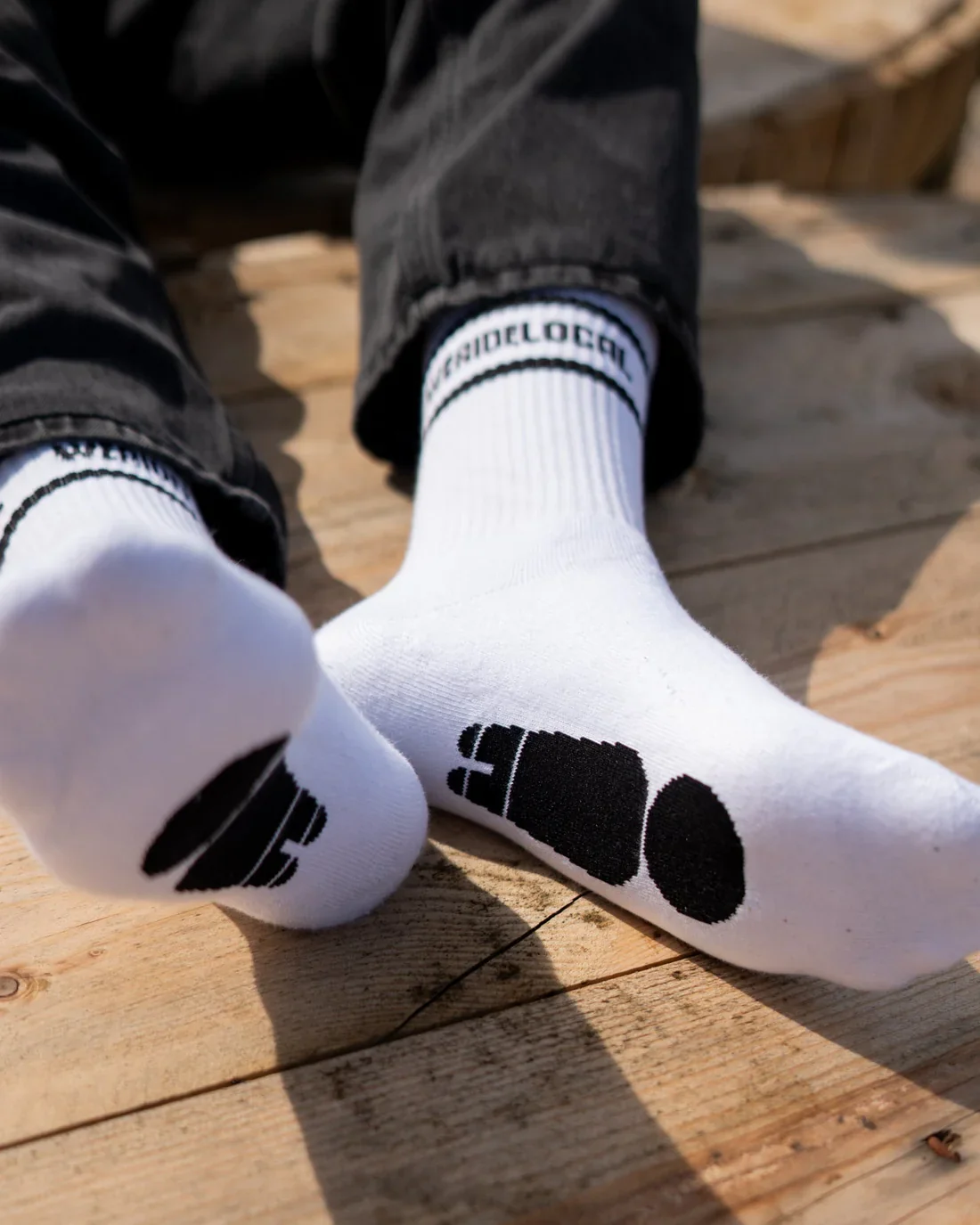 We Ride Local Unisex Division Socks White SDW_SS26 - Image 3