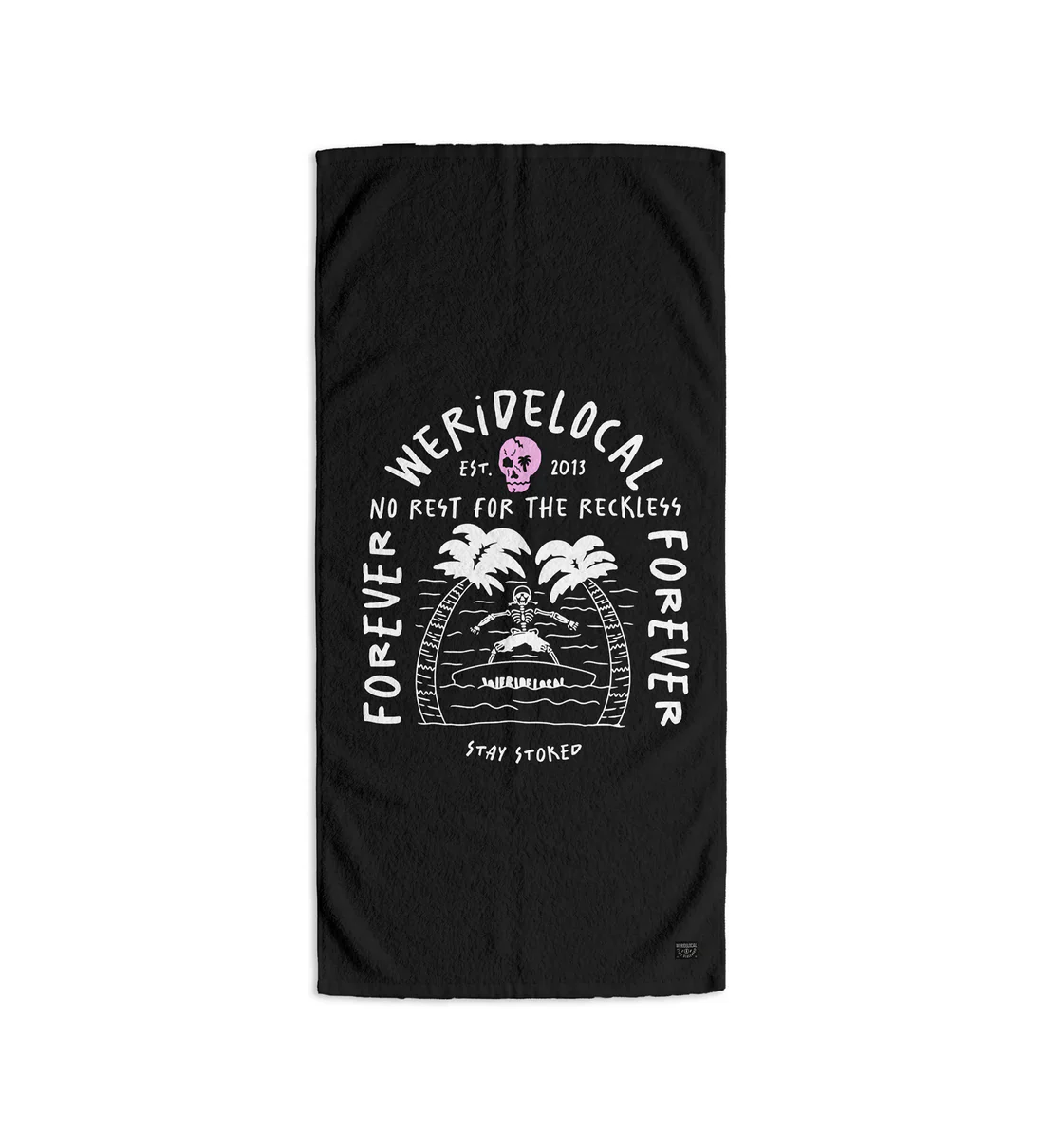 We Ride Local Unisex Forever Beach Towel Black TPF_SS26