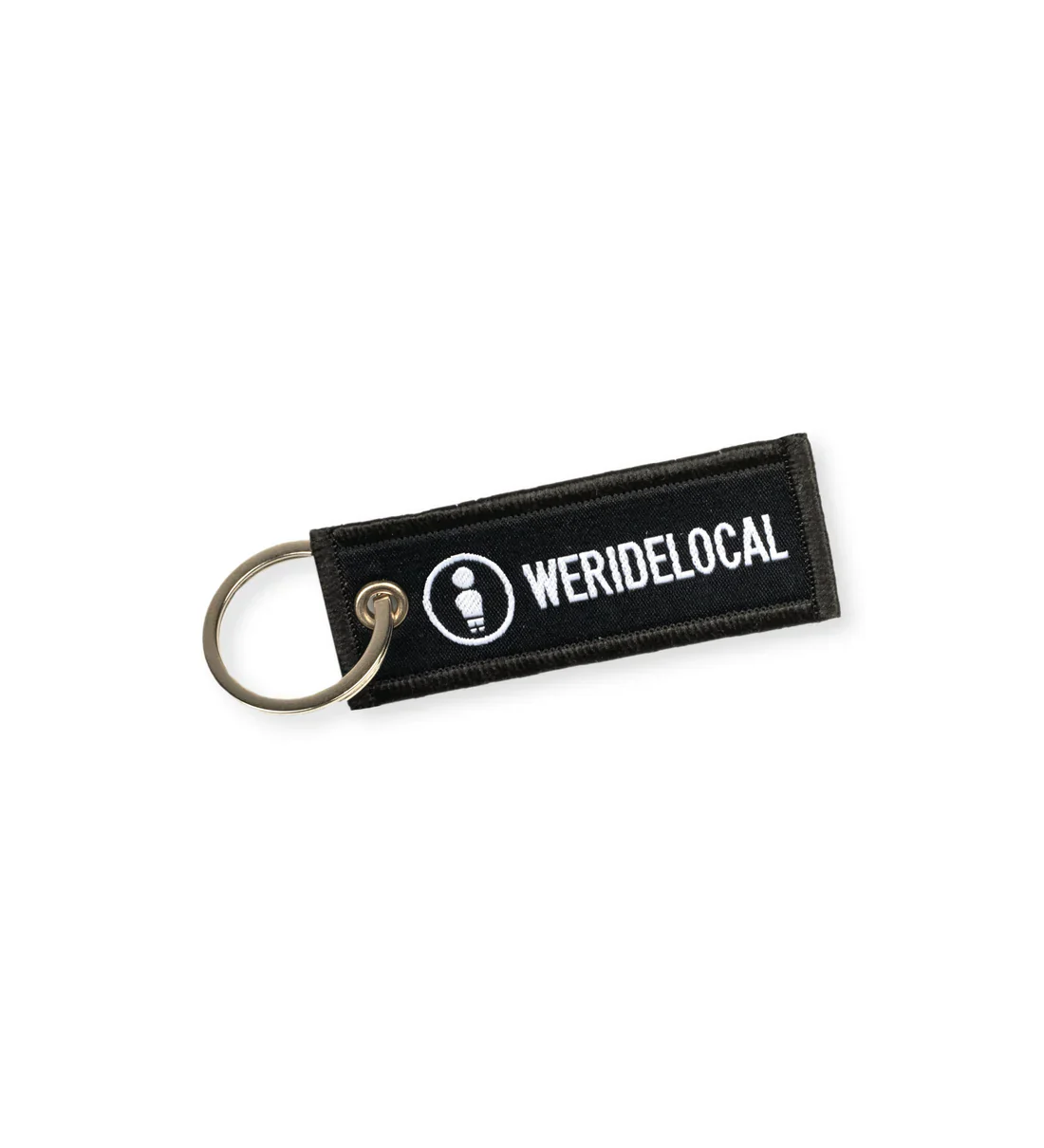 We Ride Local Unisex Logotype Keychain Black KLB_SS26