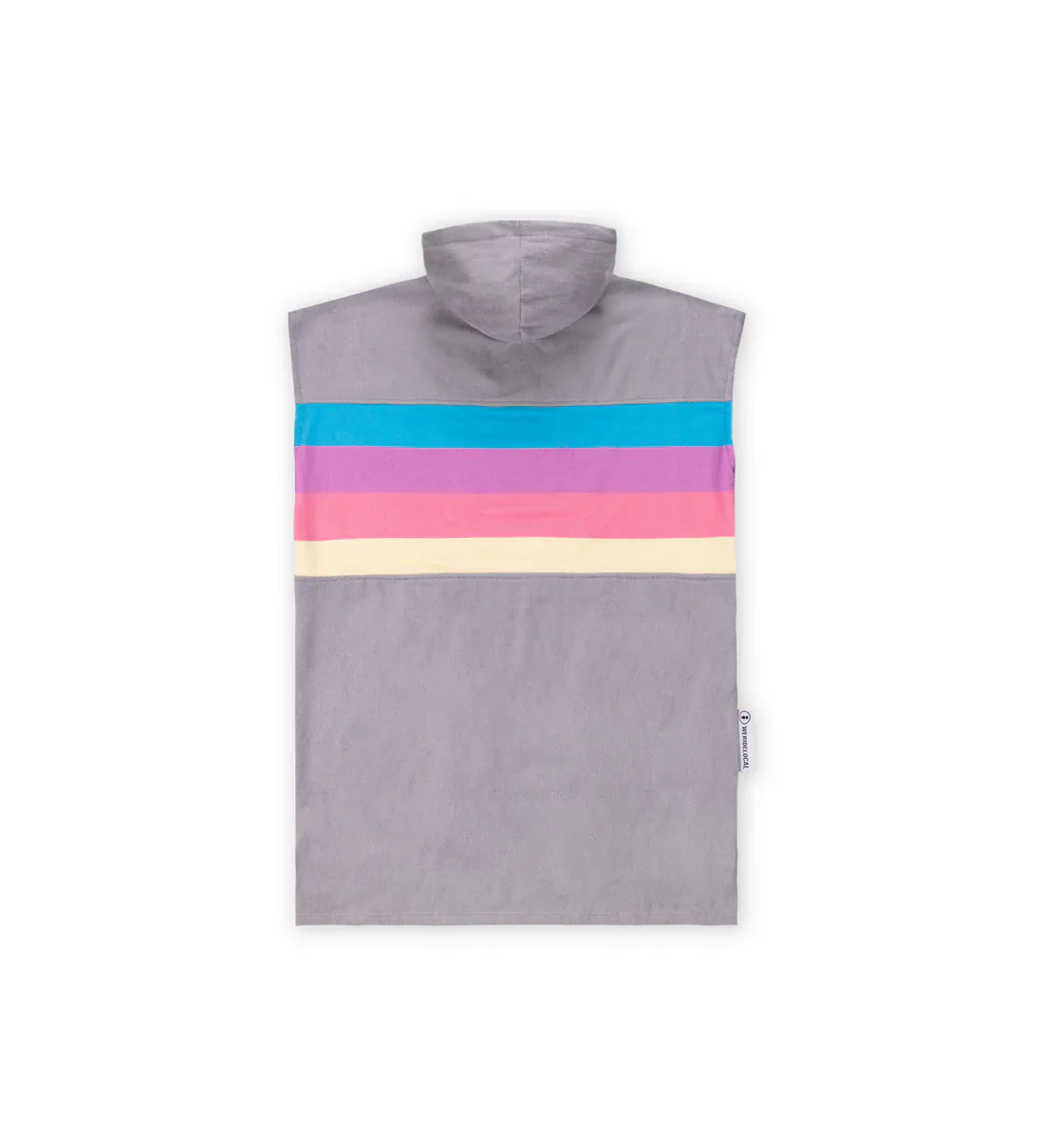 We Ride Local Unisex Rays Poncho Beach Towel Grey PRG_SS26 - Image 2