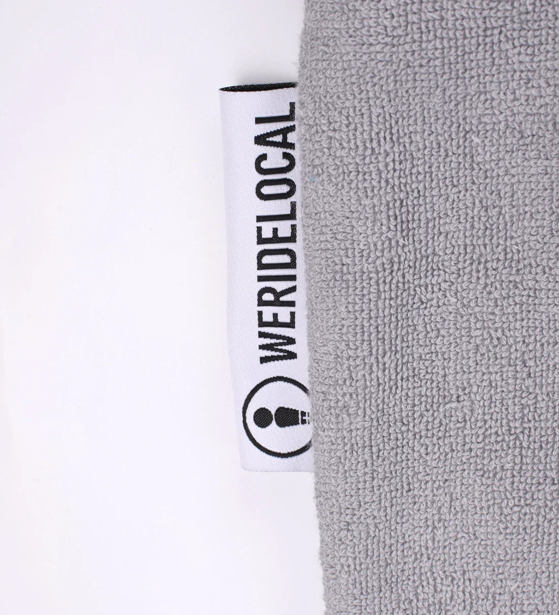 We Ride Local Unisex Rays Poncho Beach Towel Grey PRG_SS26 - Image 7