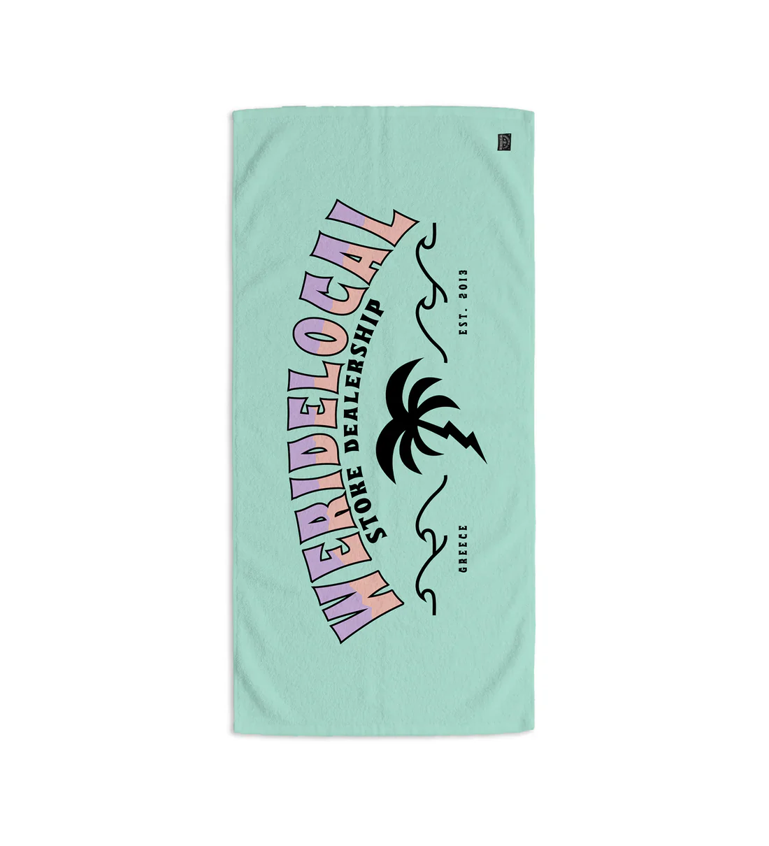 We Ride Local Unisex Swell Printed Beach Towel Green TPS_SS26