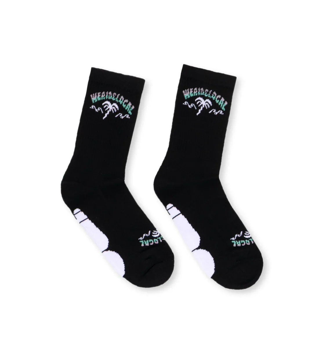 We Ride Local Unisex Swell Socks Black SSSB_SS26