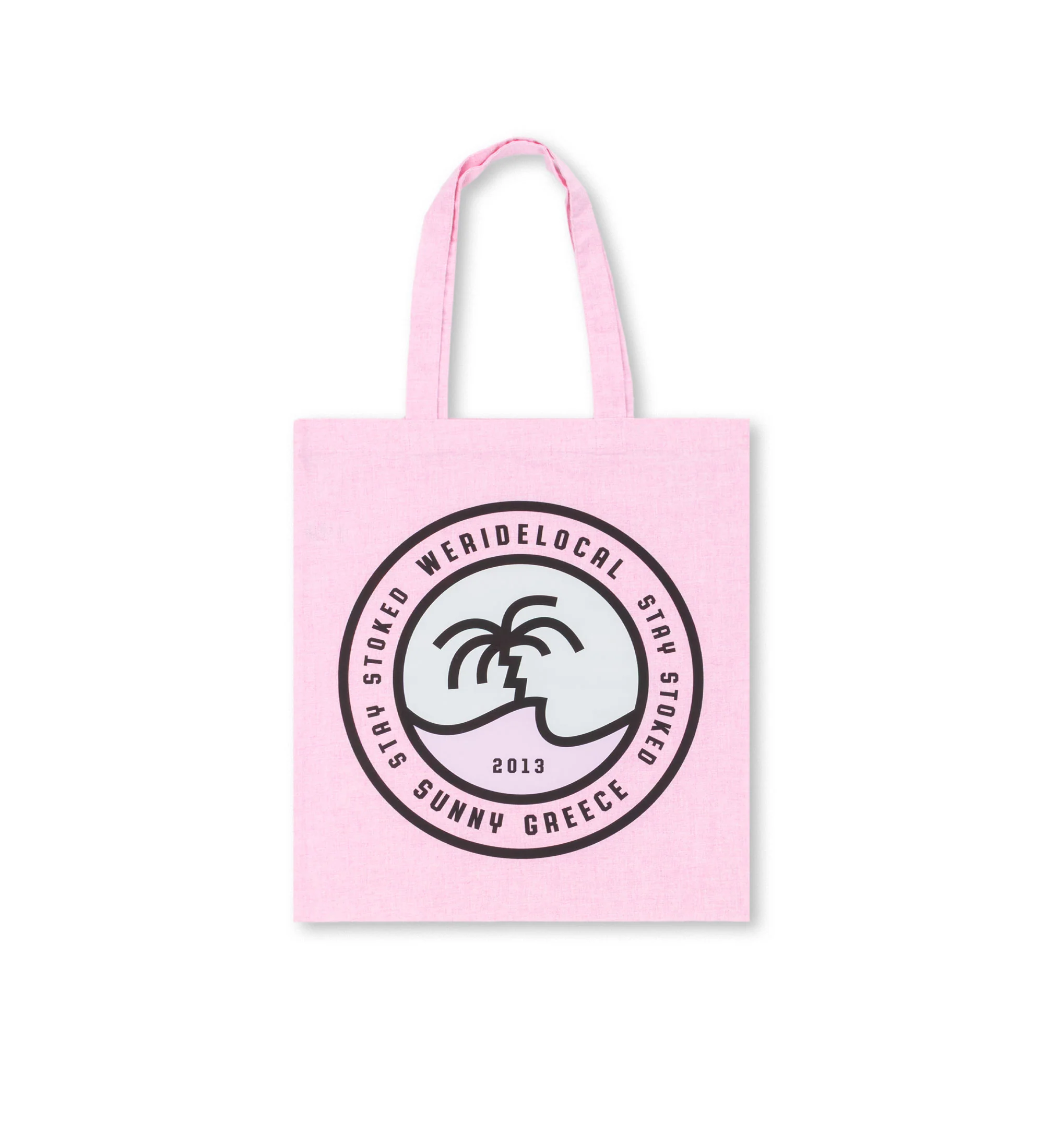 We Ride Local Women's Crest Tote Bag Pink TBCP