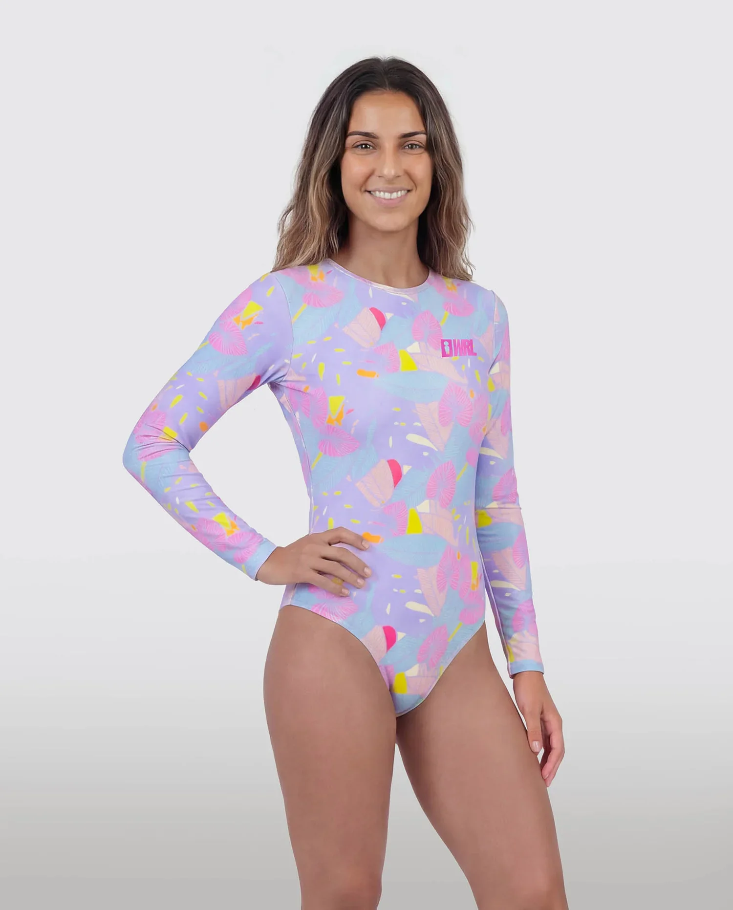 We Ride Local Women's Party Under The Sun Openback Surfsuit Multi FOSPUTS_SS26