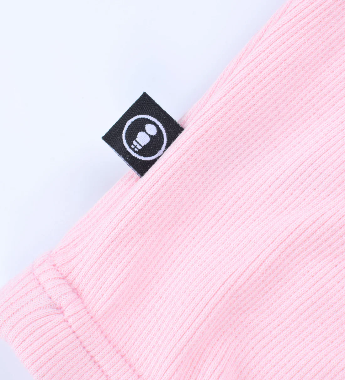 We Ride Local Women's Typo Ribbed Crop Tank Top Baby Pink FRCTTBP_SS26 - Image 2