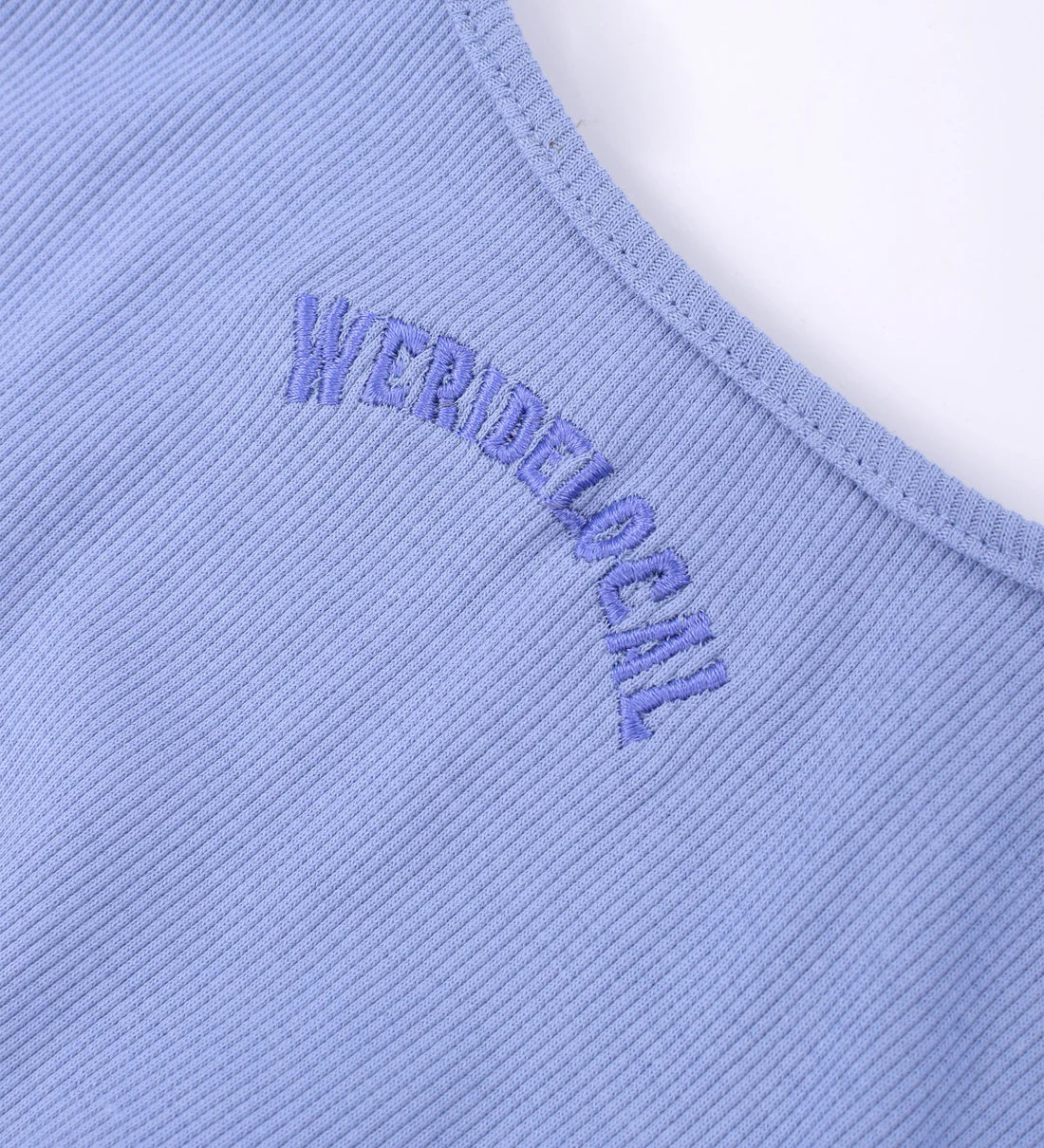 We Ride Local Women's Typo Ribbed Crop Tank Top Sky Purple FRCTTSP_SS26 - Image 2