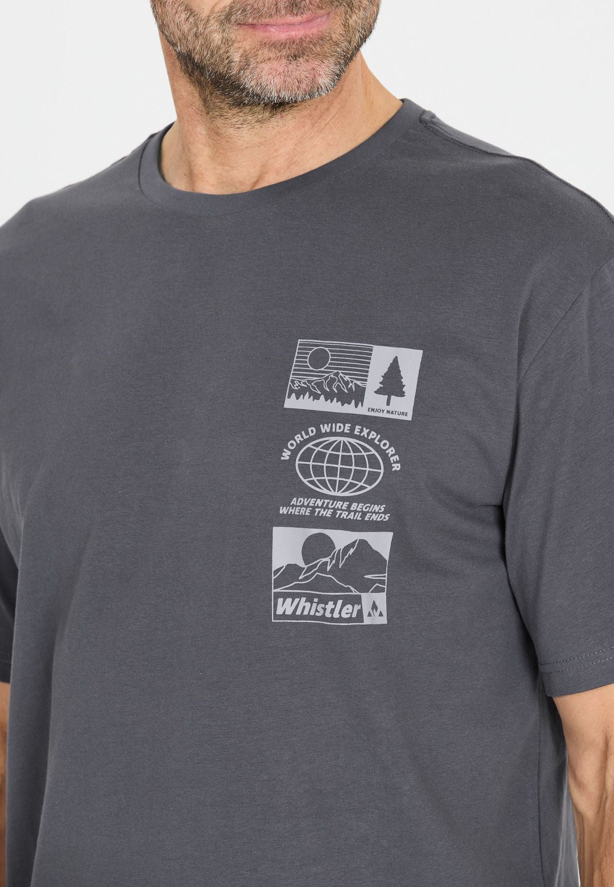 Whistler Men's Arwen T-Shirt Ombre Blue W261254-1173 - Image 4