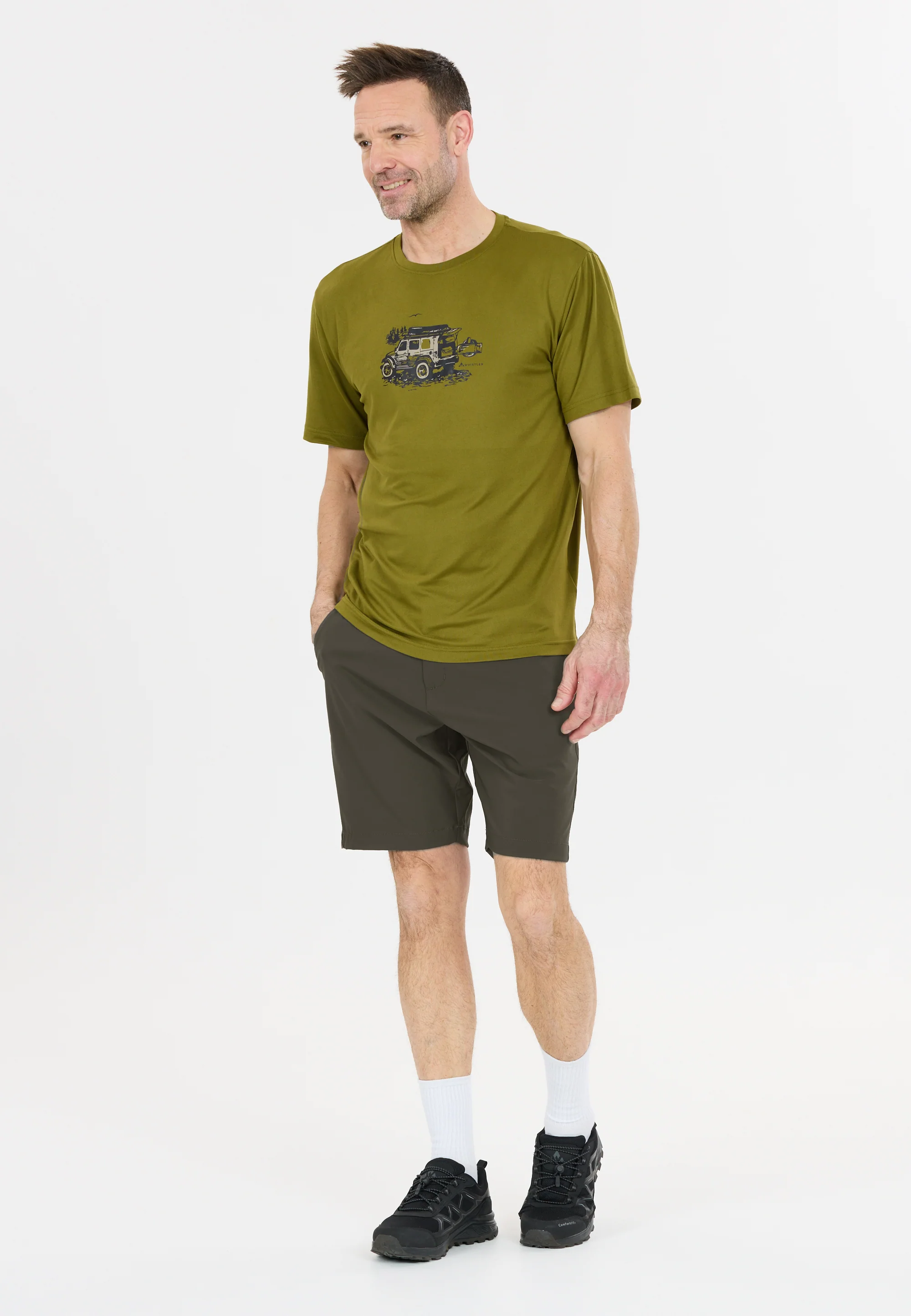 Whistler Men's Barrie Stretch Shorts Black Ink W261214-1071 - Image 8