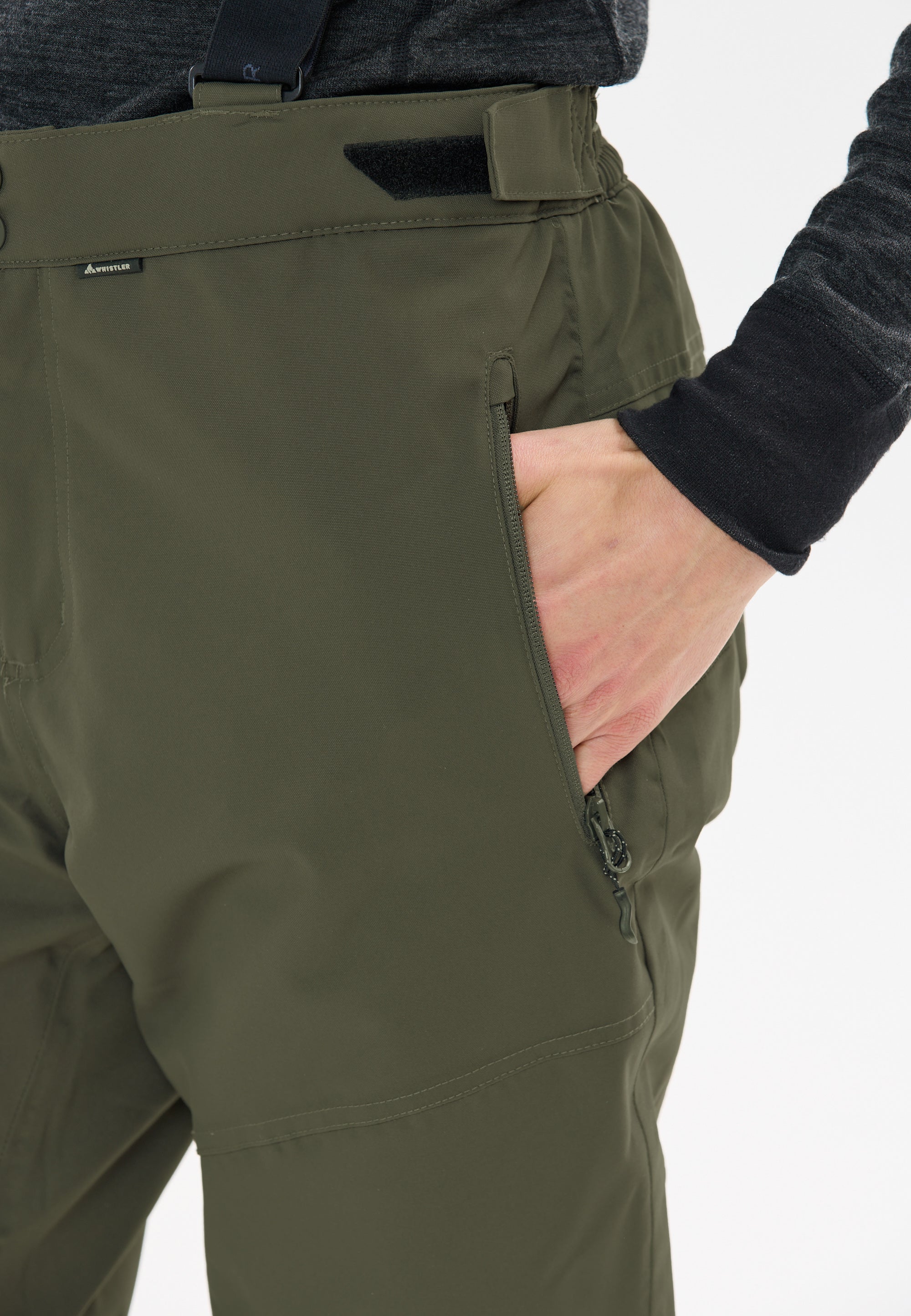 Whistler Men's Drizzle Ski Pant W-Pro 10000 Black Ink W233208-1071 - Image 3