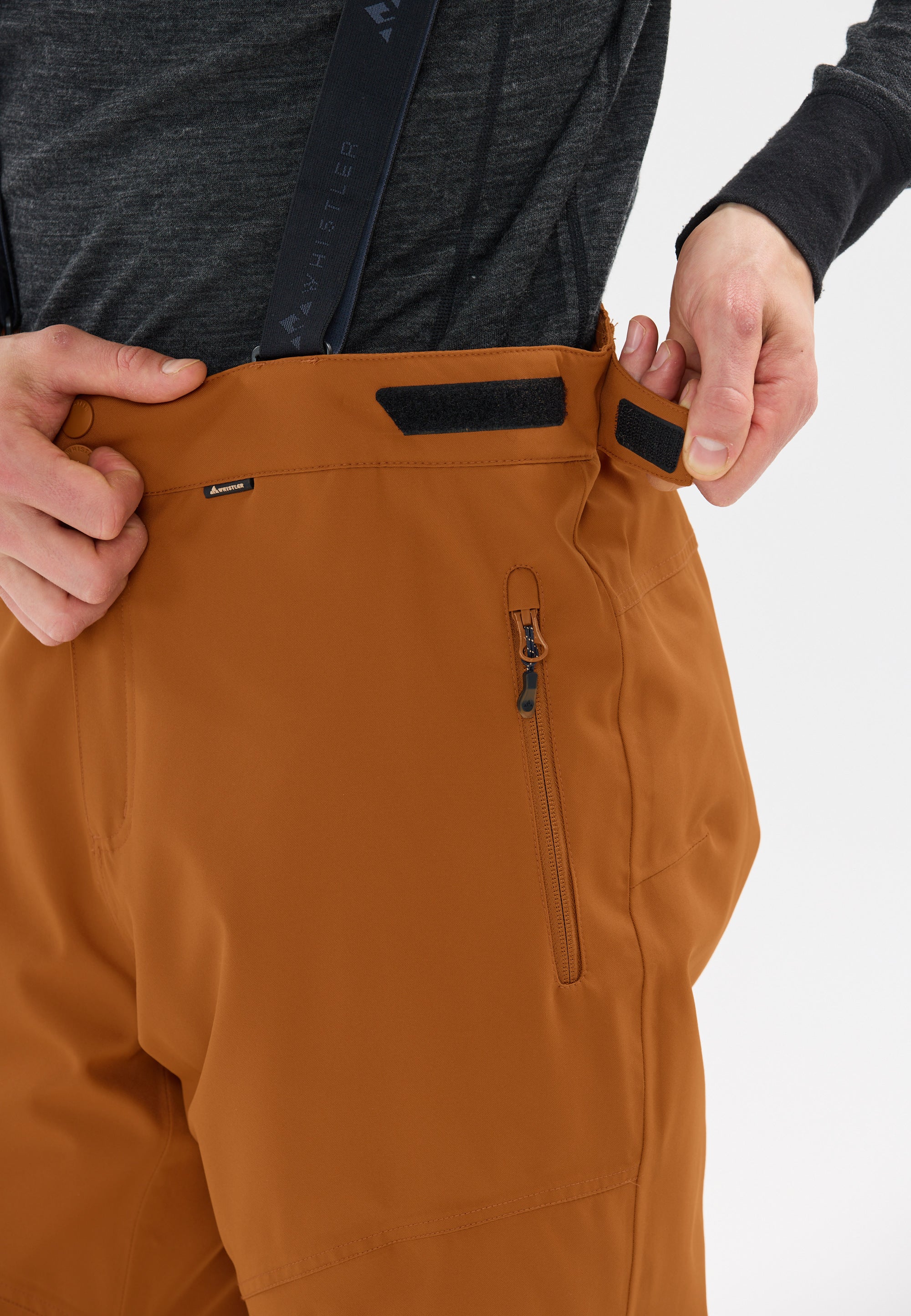 Whistler Men's Drizzle Ski Pant W-Pro 10000 Caramel Cafe W233208-5086 - Image 4