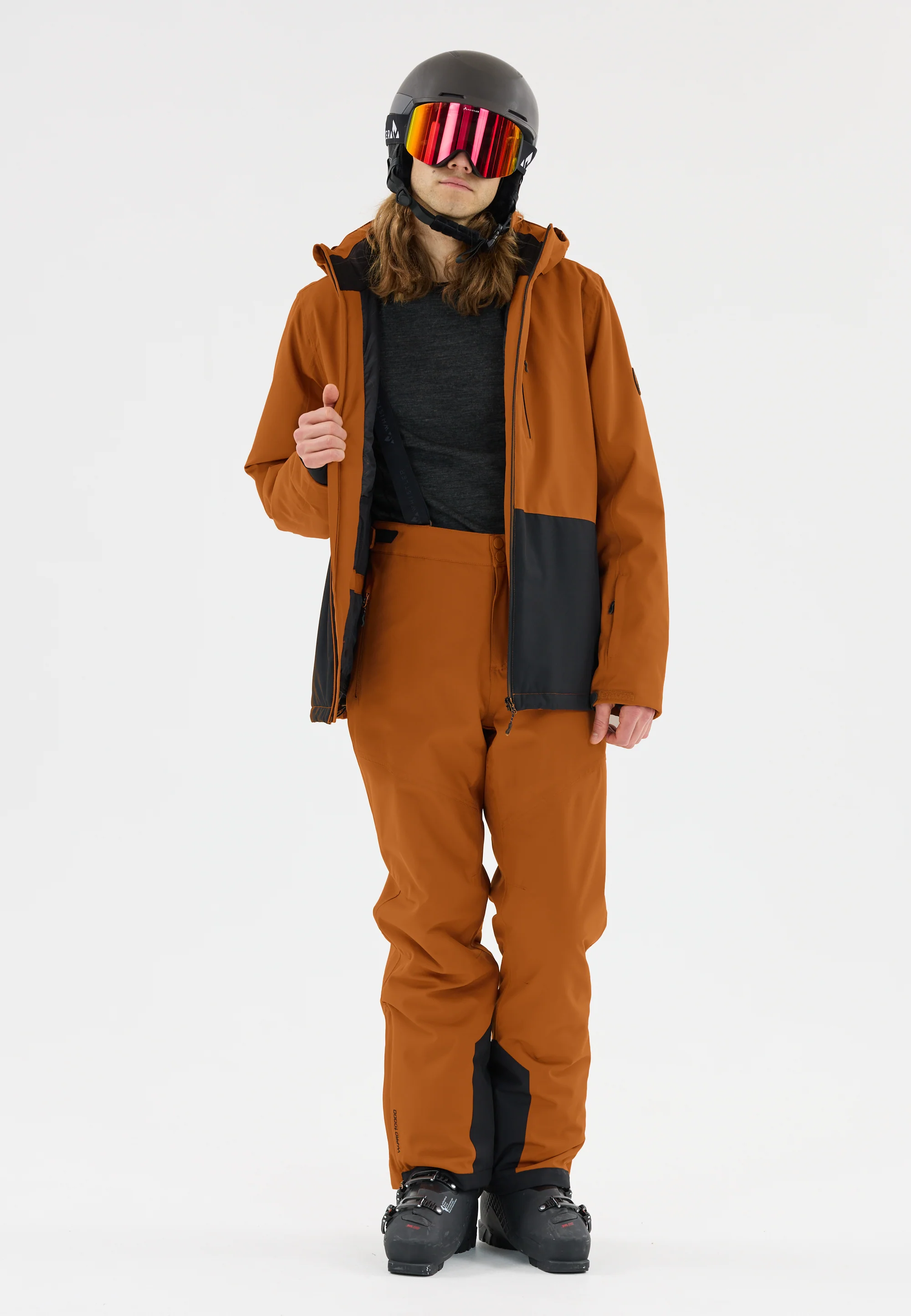 Whistler Men's Drizzle Ski Pant W-Pro 10000 Caramel Cafe W233208-5086 - Image 7