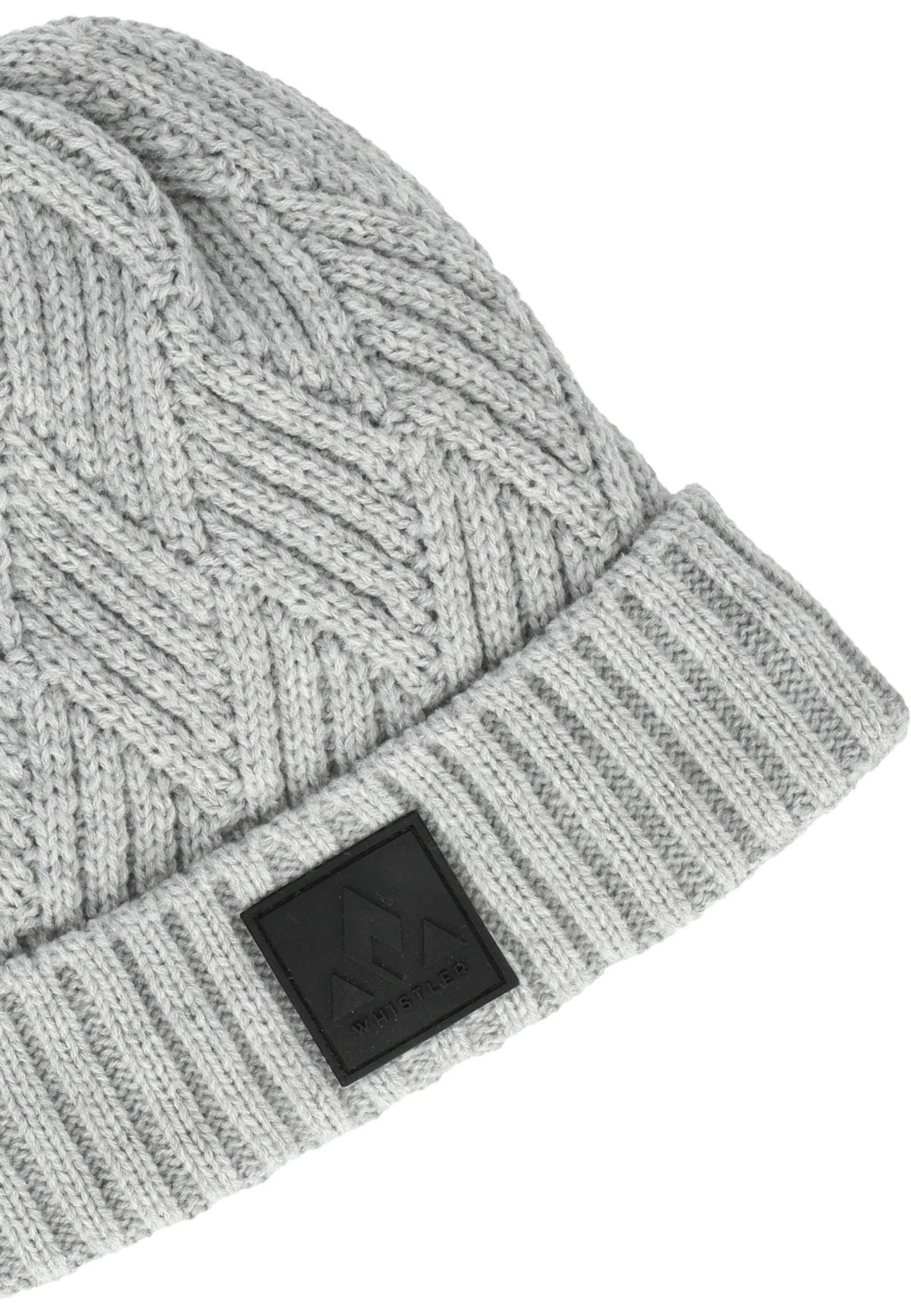Whistler Unisex Fjord Beanie Light Grey Melange W243903-1005 - Image 2