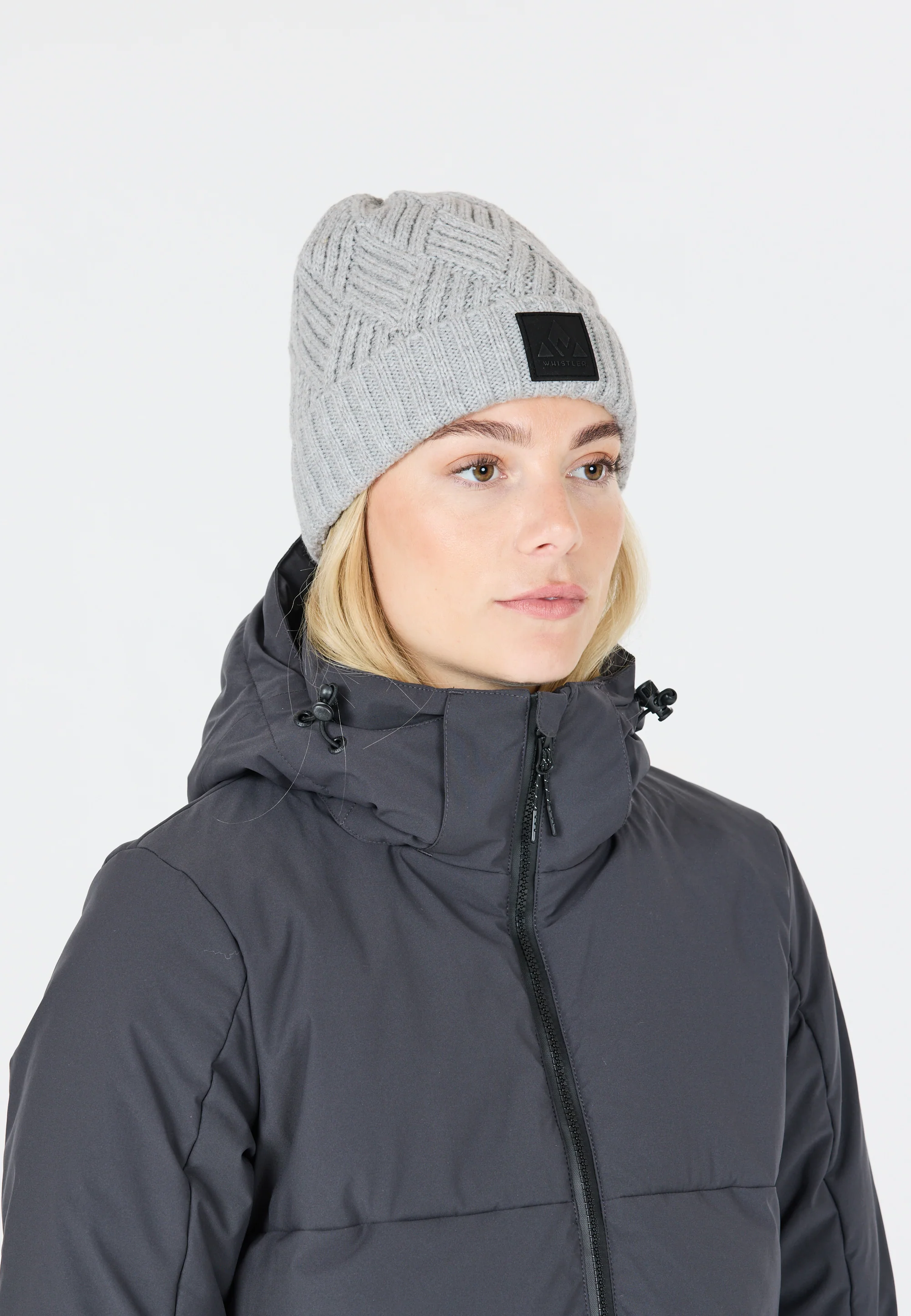 Whistler Unisex Fjord Beanie Light Grey Melange W243903-1005 - Image 4