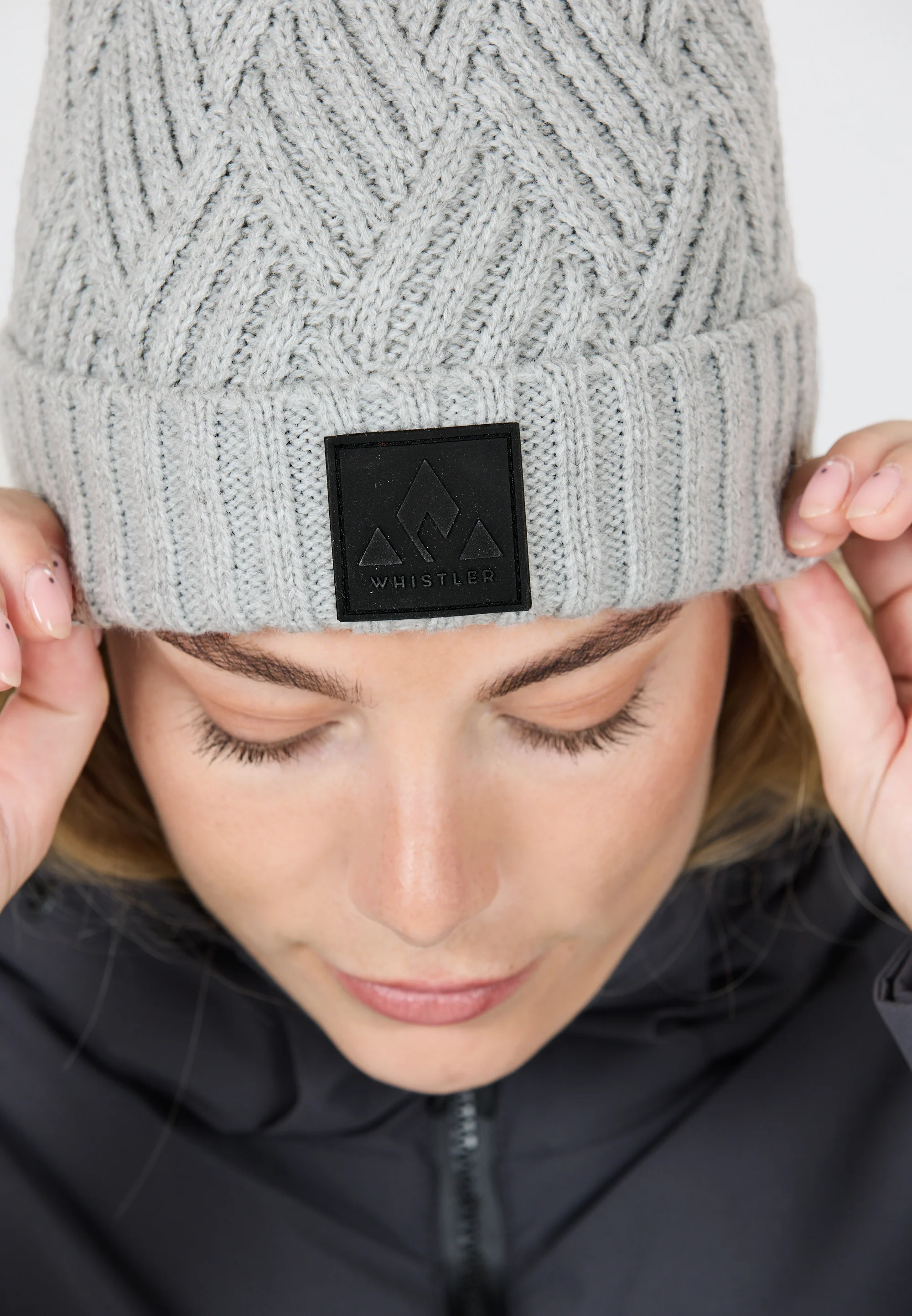 Whistler Unisex Fjord Beanie Light Grey Melange W243903-1005 - Image 5