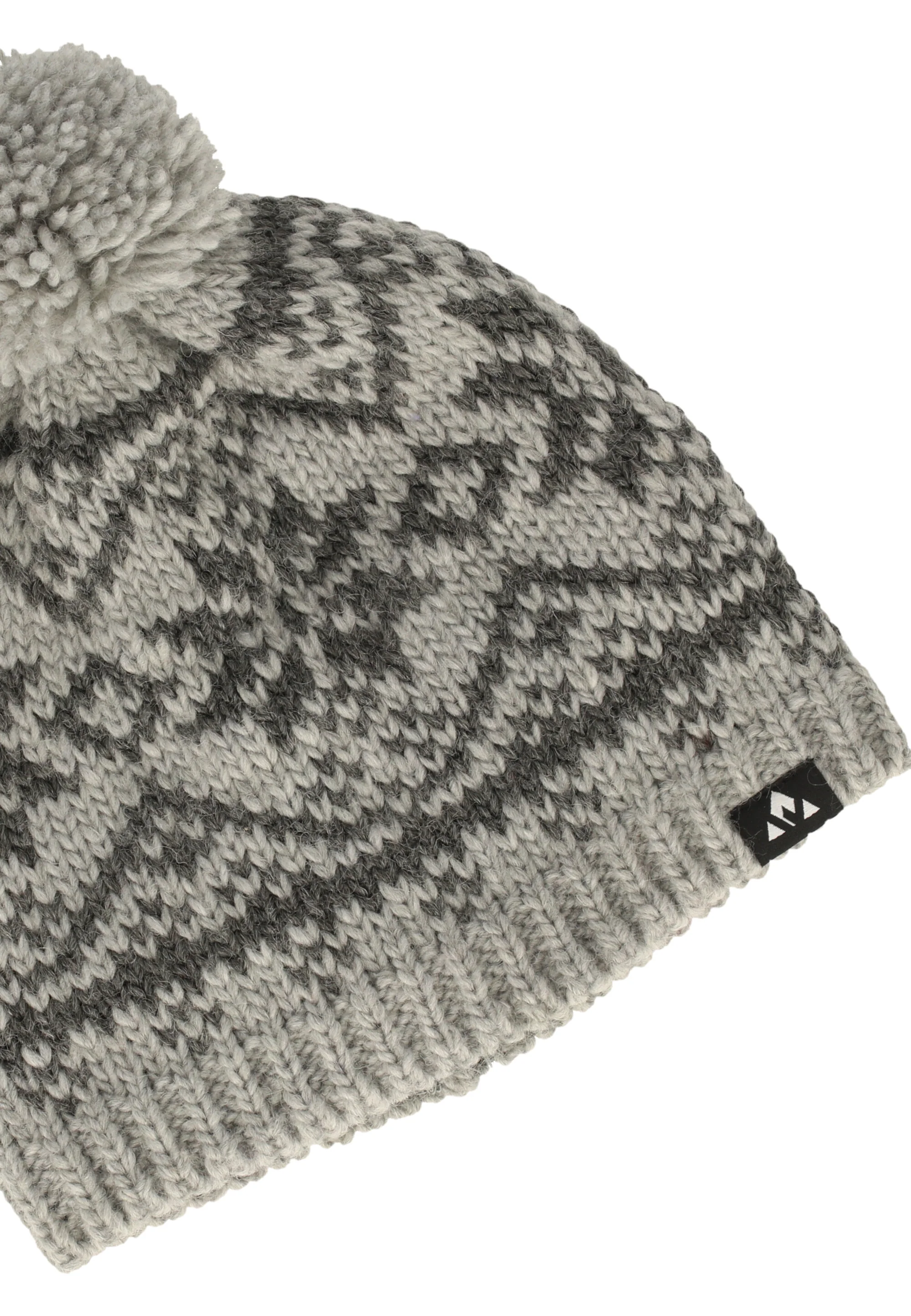 Whistler Unisex Snowbeam Knitted Beanie Light Grey Melange W253859-1005 - Image 2