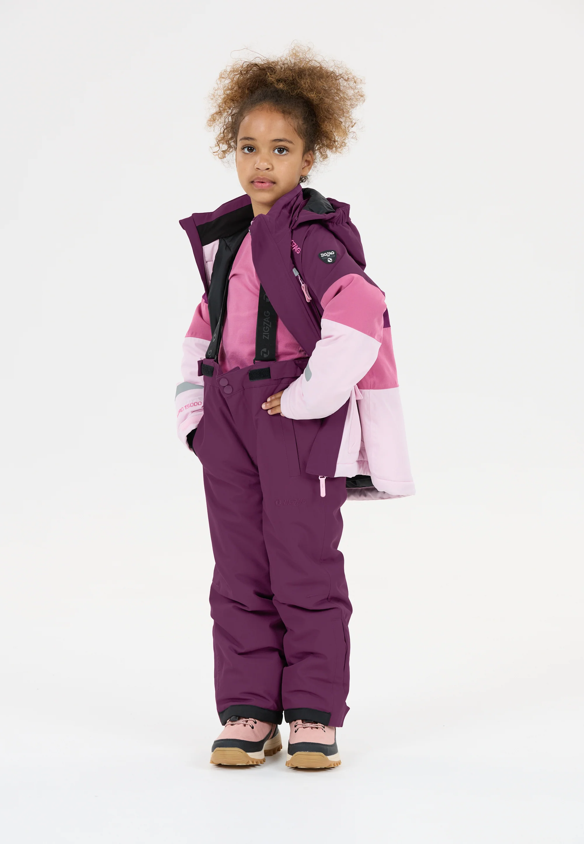 Zig Zag Kids' Soho Snow Pants (6-12 Years) W-Pro 10000 Dark Purple Z213017-4078 - Image 3