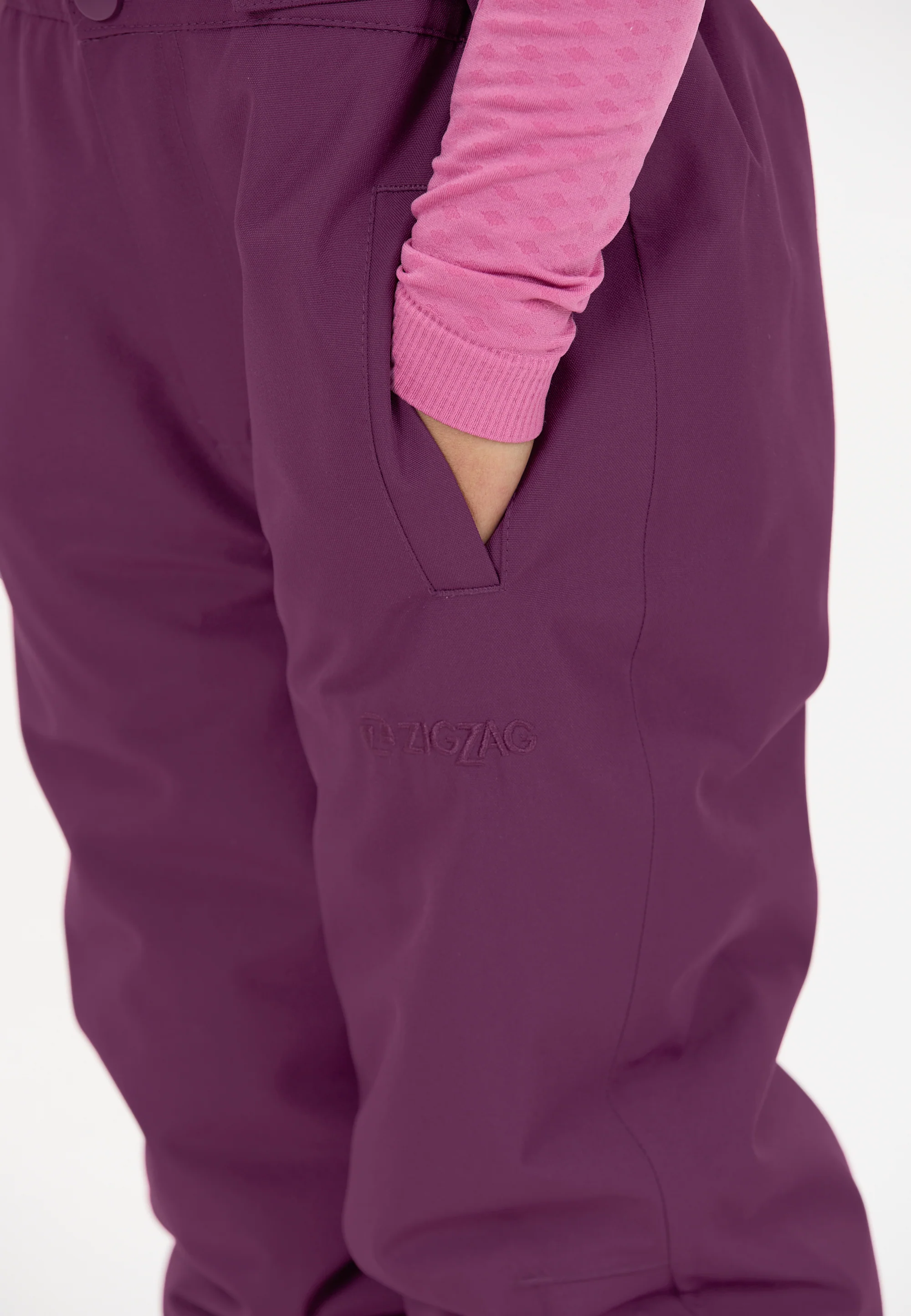 Zig Zag Kids' Soho Snow Pants (6-12 Years) W-Pro 10000 Dark Purple Z213017-4078 - Image 4