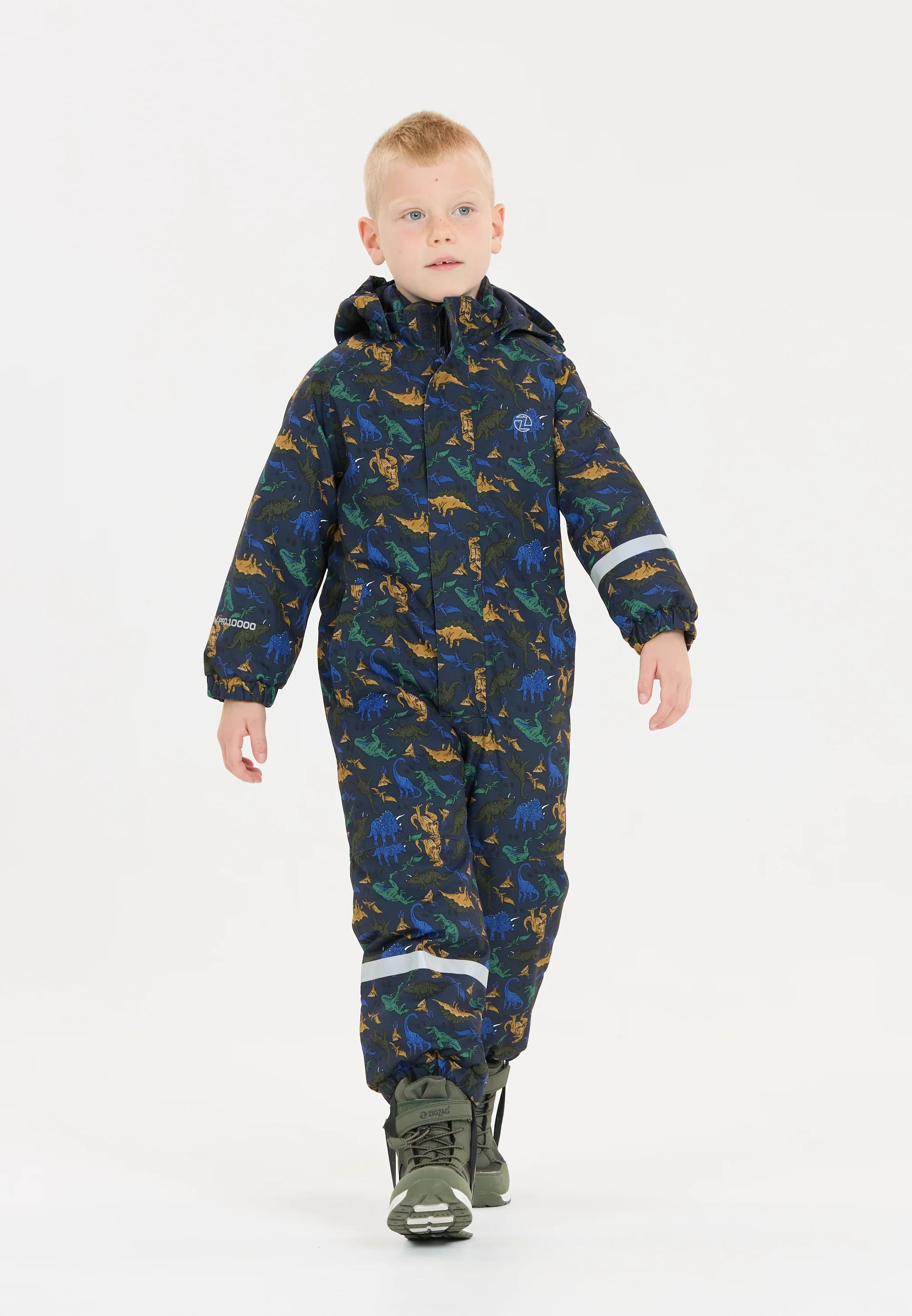 Zig Zag Kids' Tower Printed Coverall (2-5 Years) W-Pro 10000 Tiger's Eye Z213005-1066 - Image 8